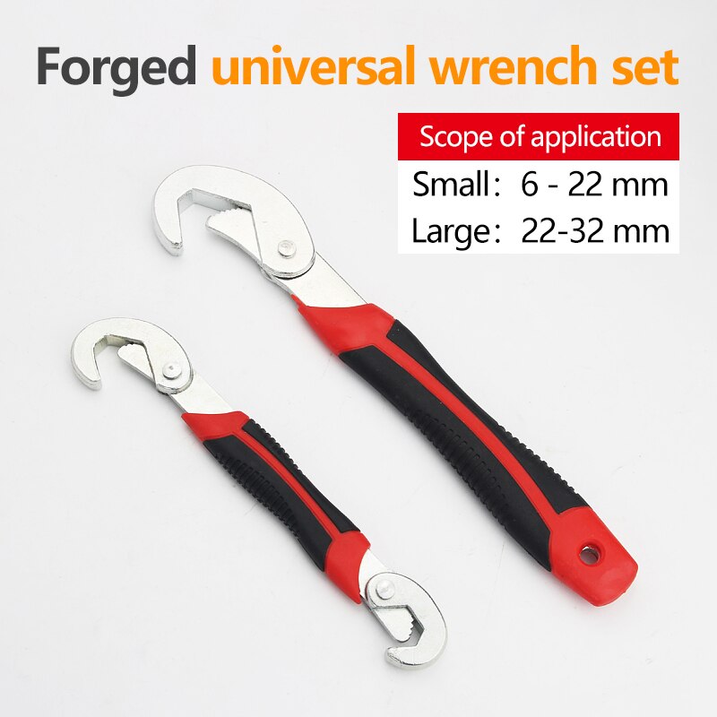 Plumber Pliers Multifunctional Universal Fast Steel Wrench Plumber Installation Tool Pipe Wrench Household Pipe Wrench: Orange