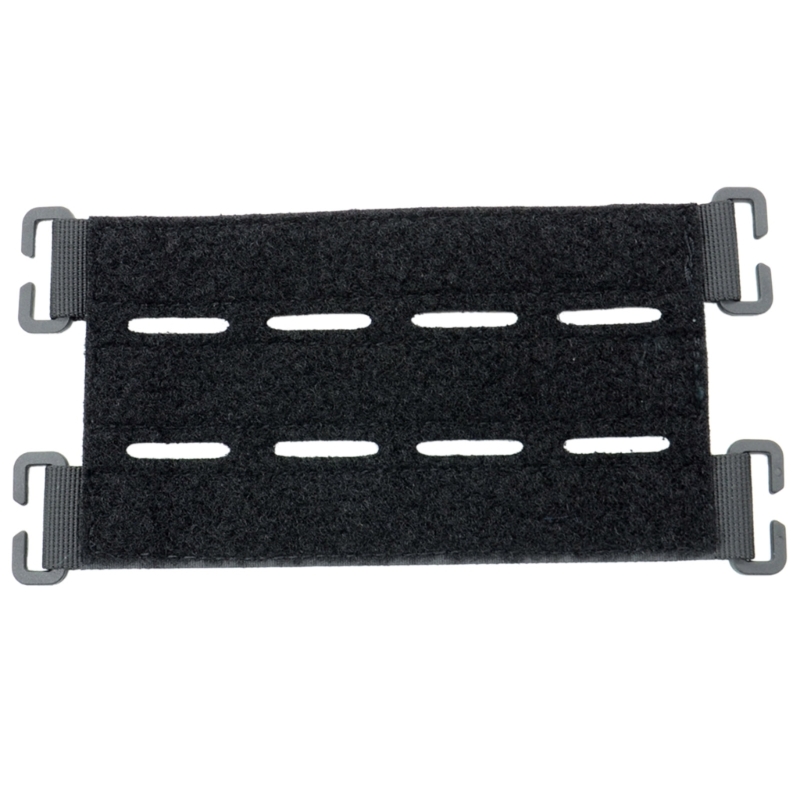 Parches Molles G92F, parches tácticos gancho y bucle, pantalla Panel, accesorio MollesStrip para mochila, Molles: Negro