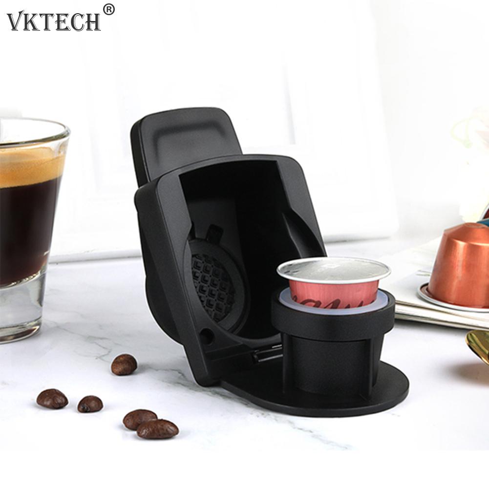 Kaffe kapsel konvertering adapter for nespresso gjenbrukbare kaffemaskin tilbehør kapsler konvertere kompatibel med dolce gusto