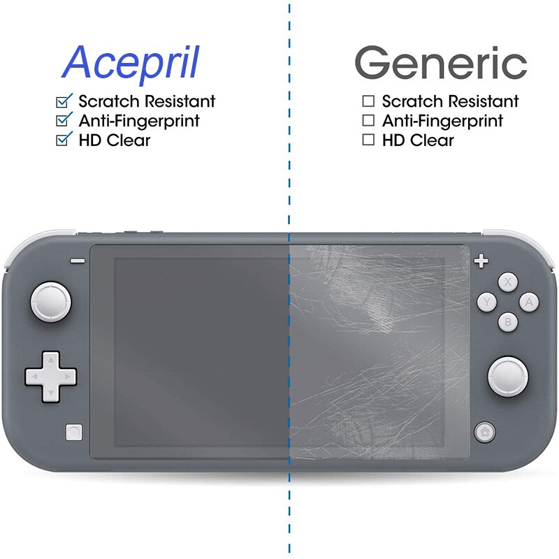 Acepril Beschermende Glas Voor Nintendo Schakelaar Lite Gehard Glas Screen Protector Voor Schakelaar Lite Case Accessoires Screen Film