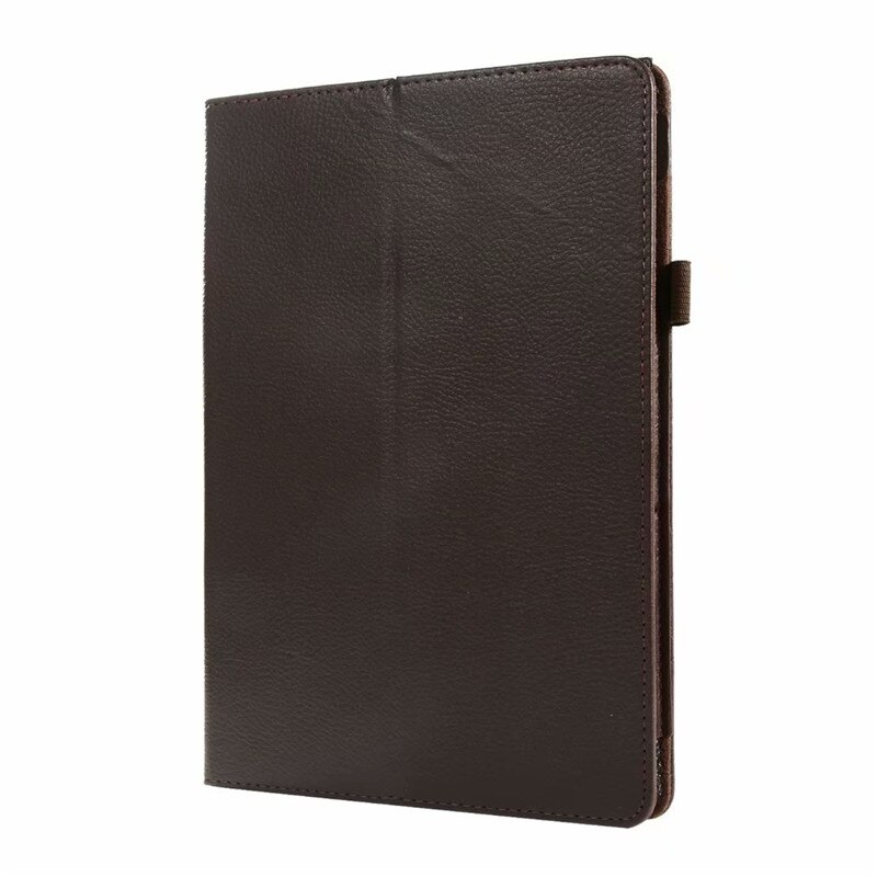 Litchi pu læderetui til huawei mediapad  t5 10 cover til huawei media pad ags 2-w09 ags 2-l09 ags 2-l03 ags 2-w19 10.1 tommer cover: Brun