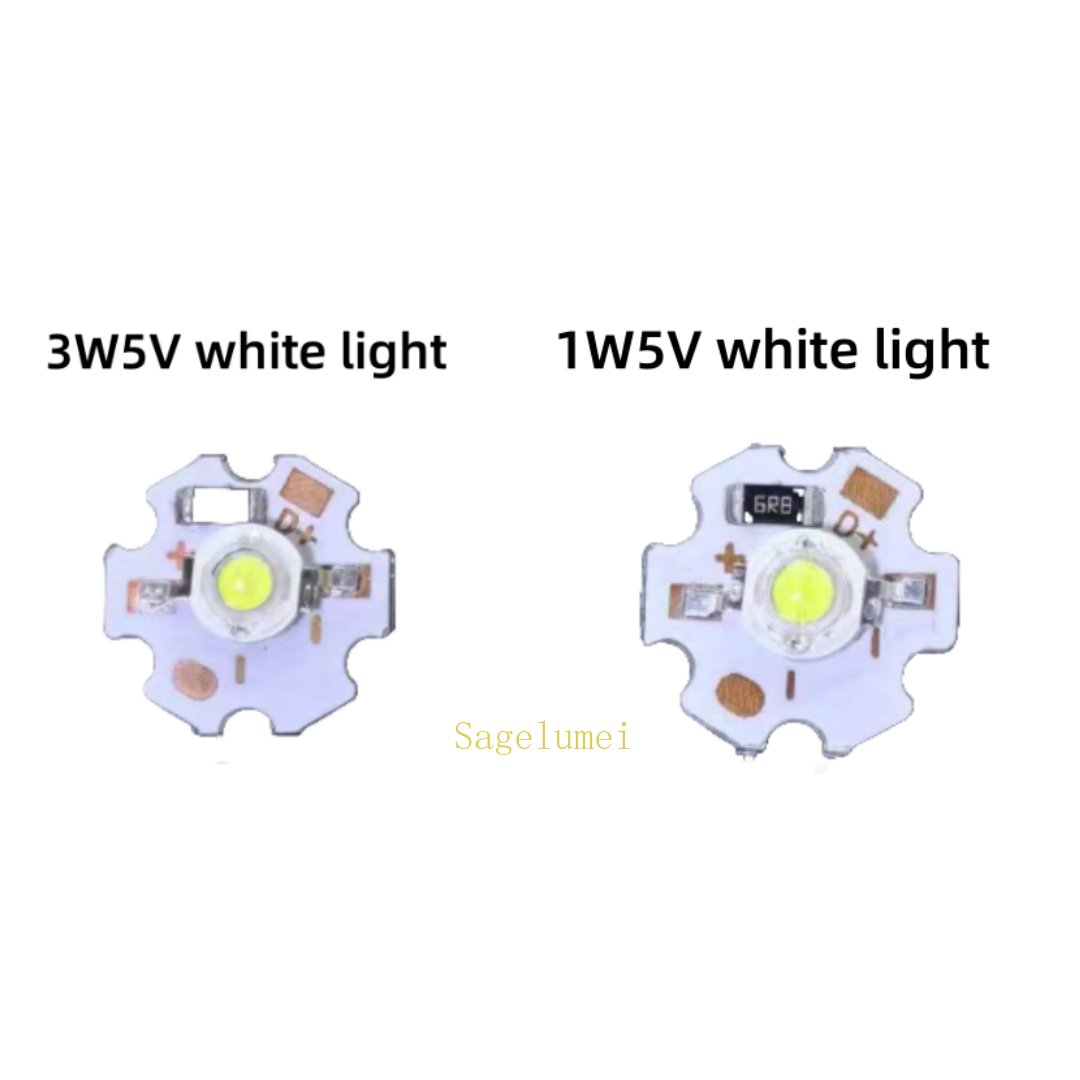 5/10/20Pcs 1W 3W 5V Led Light Beads with 20mm Lamp Board 5V USB LED Light Source Board 3W White Warm /Red/Green/Blue/Purple/Pink