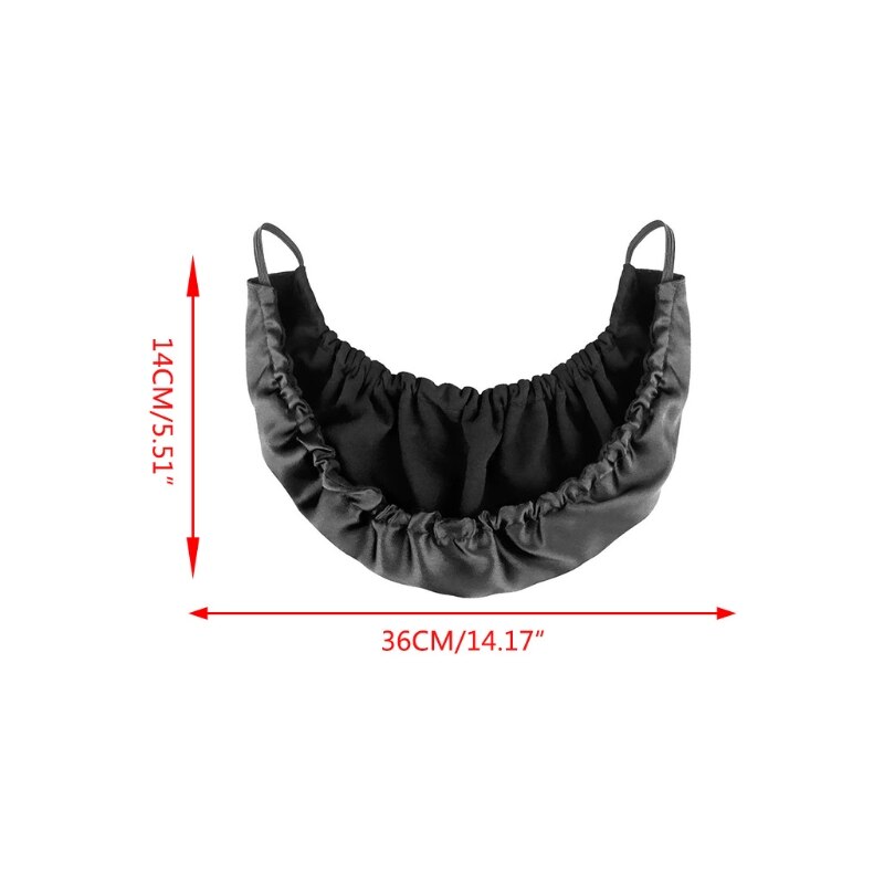 1Pc Mens Black Beard Bandana Cover Facial Apron Guard Cap Blocking Droplets Bedtime Bib Bonnet Rag Protector with Elastic G99E