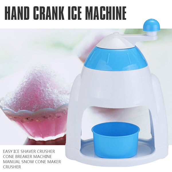Máquina Manual de hielo para el hogar máquina de batido de copos de nieve máquina de mano picadora de hielo