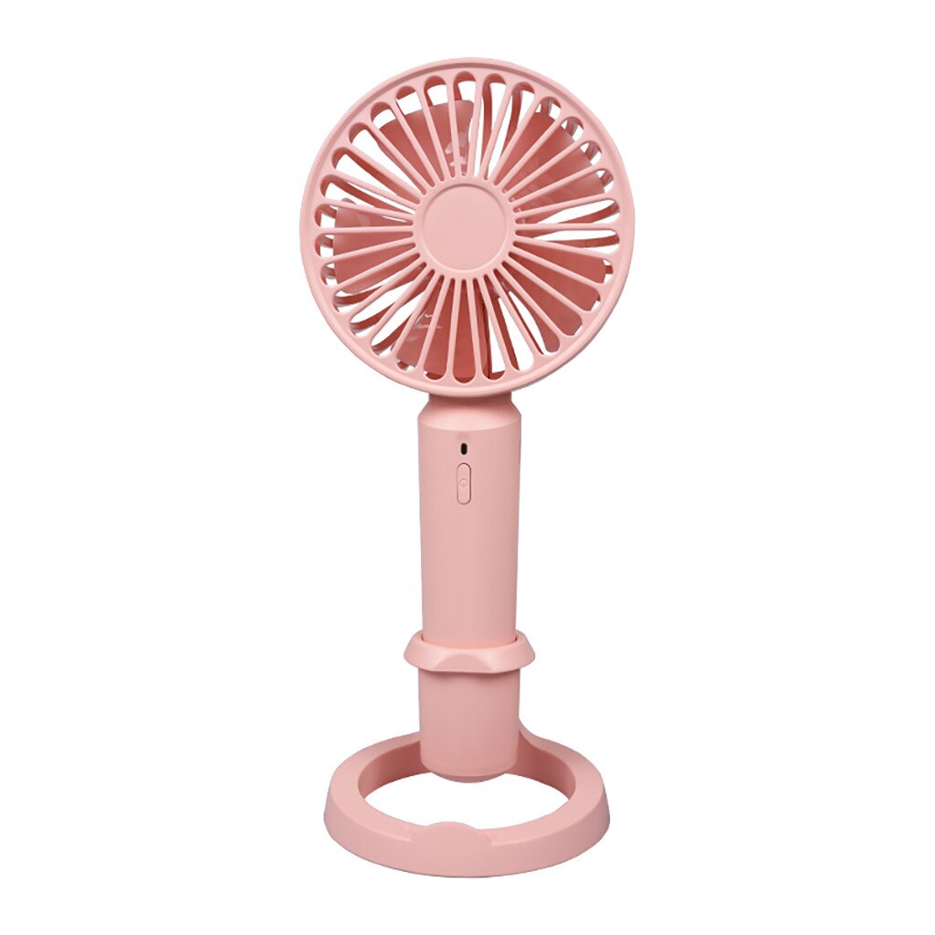 Usb Oplaadbare Mini Handheld Desk Fan Verstelbare Snelheid Voor Thuis En Reizen Draagbare Koeler Ventilator Voor Outdoor: Red