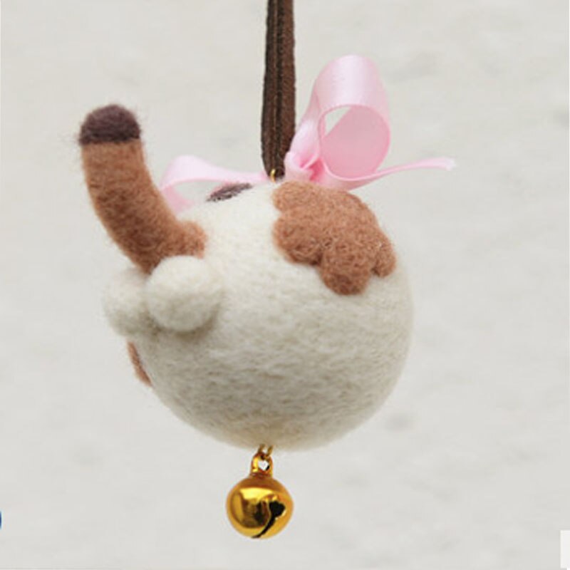 1 ensemble, laine feutre sac de musique kitty chat cul chat oeuf chat patte de chat palmier bricolage à la main vous devez le faire vous-même