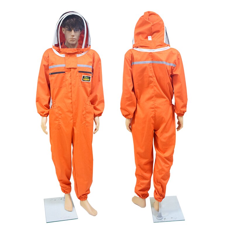 Bee Farm Ventilated Beekeeping Suit with Fencing Veil Anti Bee Protective Suit Beekeeper Gear