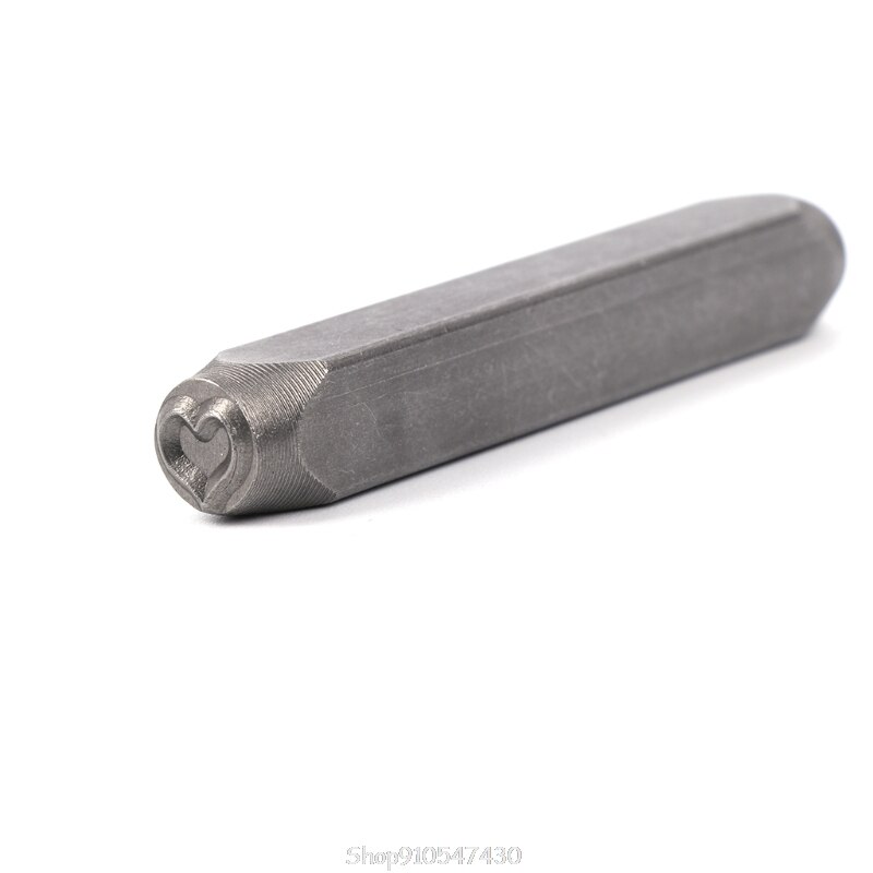 Heart Impress Steel Embossed Stamp Hand Punch Imprint Tool Jewelry Craft D24 20