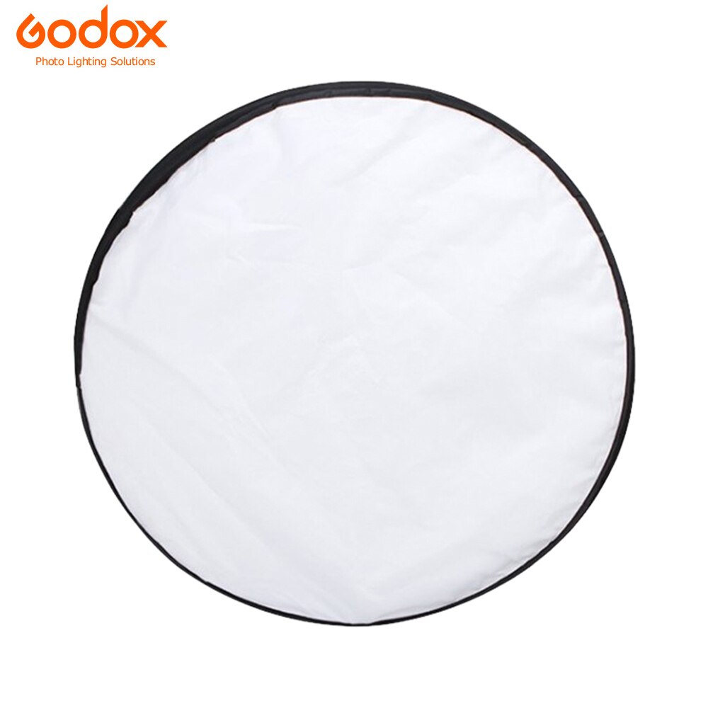 Godox 24" 60cm 5 in 1 Portable Collapsible Light Round Photography White Silivery Reflector for Studio Multi Photo Disc Diffuers