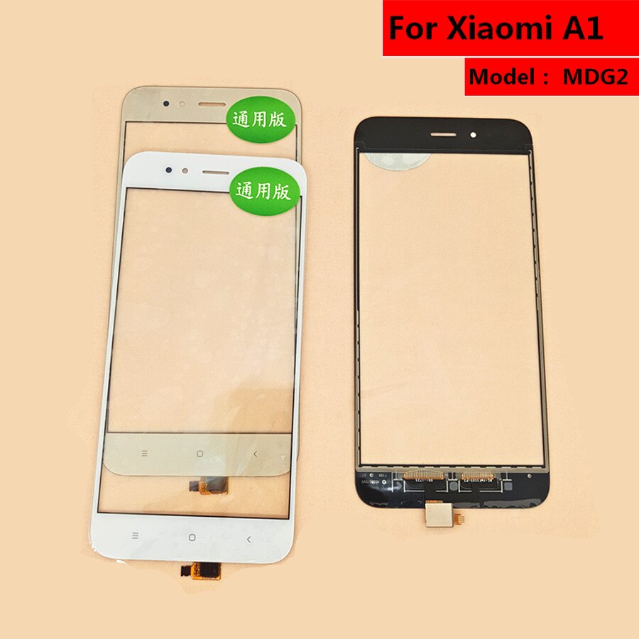 PANTALLA TÁCTIL PARA Xiaomi Mi A1 MiA1 MDG2, cristal digitalizador, Sensor táctil de repuesto, Panel táctil de cristal frontal