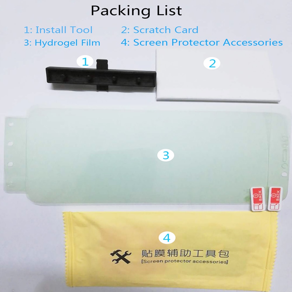 3D de la cubierta completa de la película de hidrogel para Samsung Galaxy S10 S8 S9 A8 más S7 borde Nota 10 9 8 S10 Plus 5G Protector de pantalla película