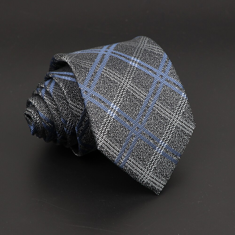 Neue männer Klassische Plaid Krawatte Luxus Streifen 8cm Jacquard Krawatte Alle-Spiel Krawatte Für Geschäft Hochzeit Party täglichen Verschleiß Zubehör: 18