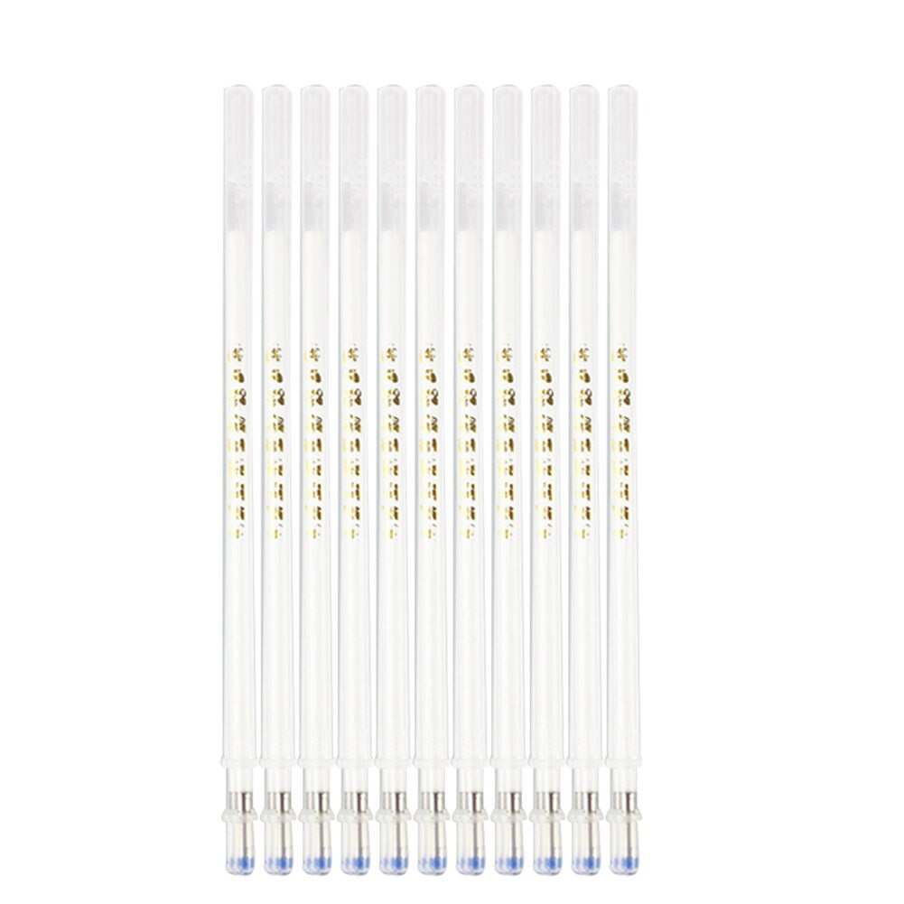 Refills læder 100 stk heat erase pen refills høj temperatur forsvinden pen beklædningsgenstand dash markør  dc156: Hvid-bronsering