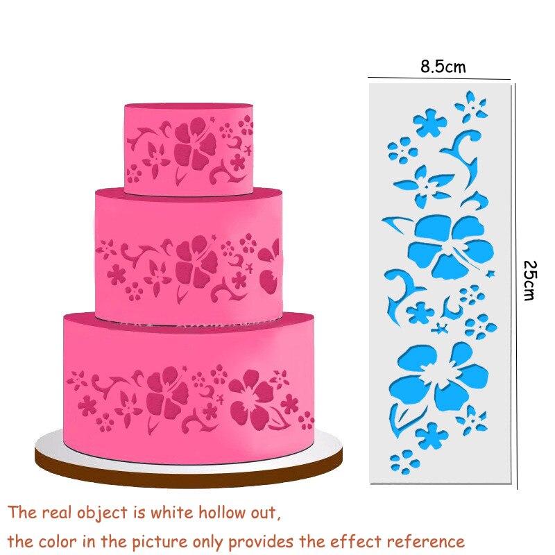 DIY Stil Schokolade Fondant Druck Schablone Hohl Zucker Sieb bilden Hochzeit Kuchen Schablone Rand Dekoration Vorlage Backen Werkzeuge: 75042