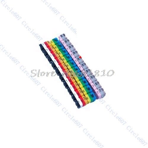100Pcs RJ45 RJ11 RJ12 Color Numeric Cable Label Mark Whosale