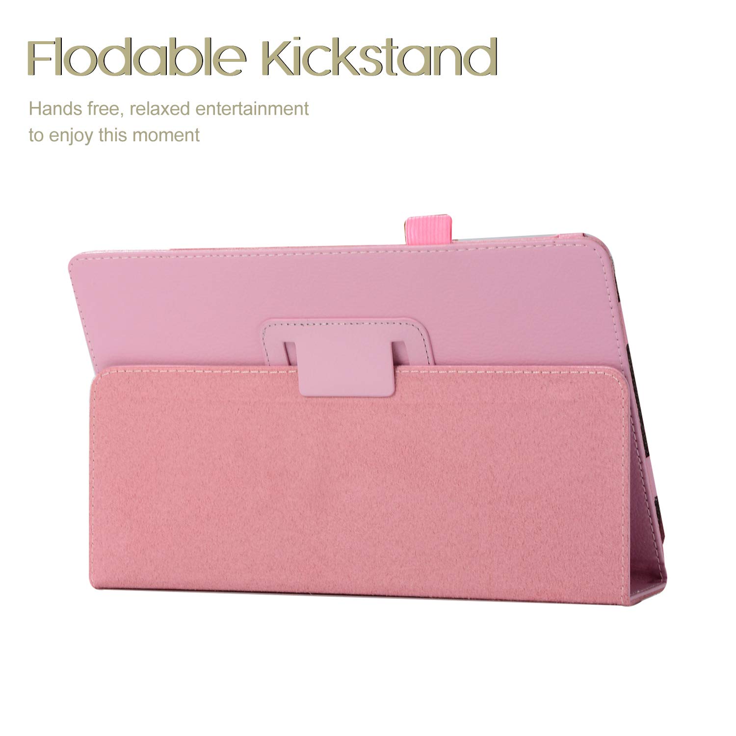 Slanke pu leren hoes voor samsung galaxy tab  a 10.5 sm-t590 t595 t597 tablet hoes voor samsung galaxy tab  a 10.5 inch: T590 t595 roze