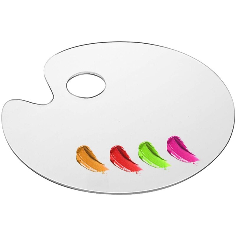 6 Pack 10X6 Inches Acryl Verf Houder Trays Art Palet Met Duim Gat Voor Diy Art Craft Mengen en Schilderen