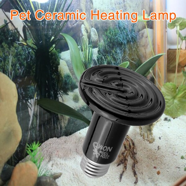 100W Infrared Ceramic Heat Emitter Lamp Bulb Light for Reptile Snake Pet Brooder