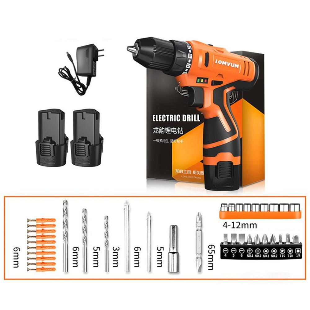 12V Elektrische Schroevendraaier Accu Boor En Schroevendraaier Lithium-Ion Batterij Oplaadbare Handheld Mini Boor Gereedschap