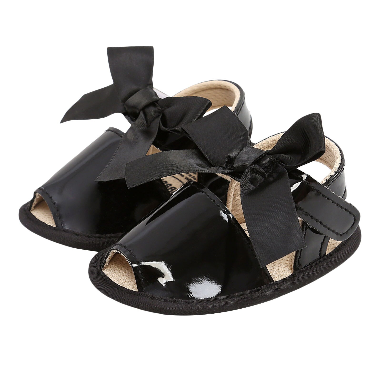 Baby Girl's Sandals Summer Bowknot Decoration Soft Sole Breathable Infant Girl Shoes for Birthday Party Photography 0-18Months: E / 0-6 Months