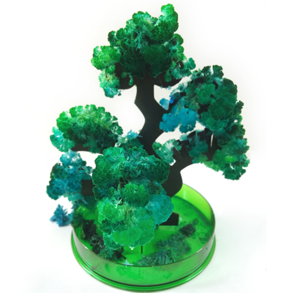 14Hx13Dcm Visuele Groene Magic Groeiende Papier Bonsai Boom Kit Mystic Grenen Kerstbomen Wetenschap Educative Speelgoed Voor Kinderen
