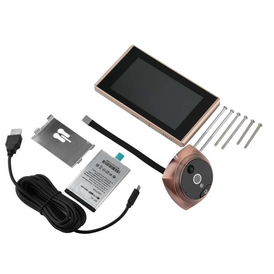 Eosnow 3.5" LCD Digitale 120 Gradi Spioncino Photo Visual Electronic Cat Eye 82786269