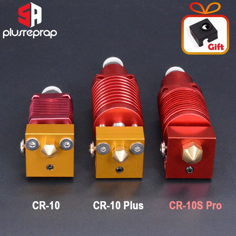 3D Printer Parts Extruder Hotend Kit Aluminum Heat Block Mk8 Nozzle Without Heater Thermistor for Ender-3/CR-10/CR 10S Pro
