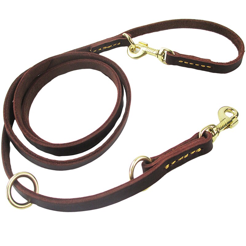 Lederen Hondenriem Duurzaam Grote Hond Leashed Gesp Outdoor Huisdier Riemen Verstelbare Lange Korte Hond Wandelen Training Leads