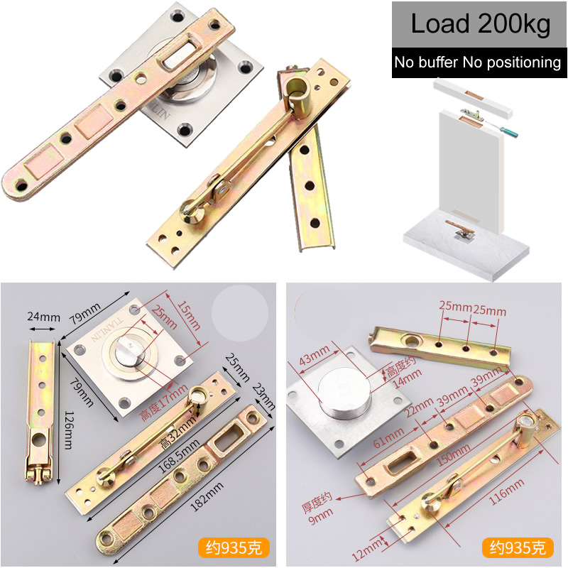 zuletzt 300kg Holztür schaft Scharnier unsichtbare Scharniere drehen Grad keine Puffer funktion keine Position ierung keine Feder tür Hardware-: Schwarz