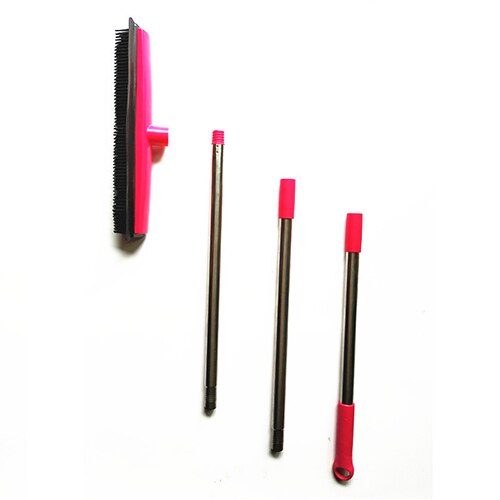 Multifunctional telescopic broom magic rubber besom cleaner pet hair removal brush home floor dust mop & carpet sweeper: 8