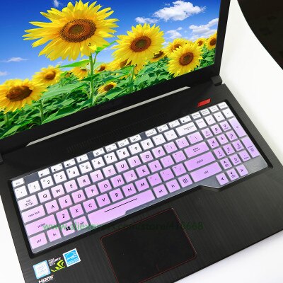 15.6&#39;&#39; Laptop Keyboard Cover Skin Protector For Asus TUF Gaming FX505 fx505ge FX505G FX 505 GD DT GM FX505GM FX505GD fx505DT: Gradualpurple