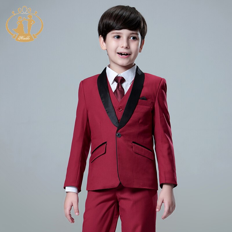 5 st/set pojkar kostymer för bröllop barn bal kostymer bröllop kostymer barn blazers pojkar kläder set pojke formell klassisk kostym