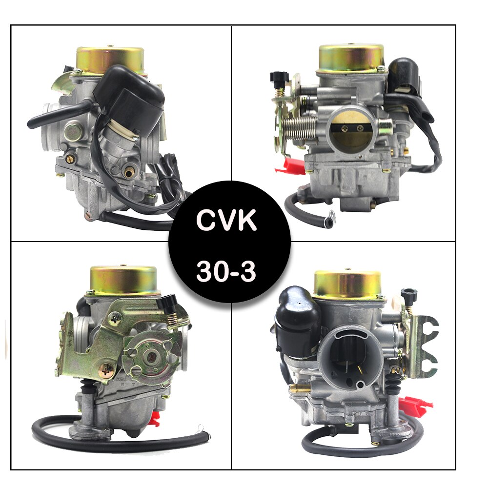 Sclmotos- CVK30 Keihin Motorfiets Carburateur Carb Met Verwarming Voor Talon Linhai Vog Bighorn 260 300 Tank 260 YP250 XY260T atv Utv