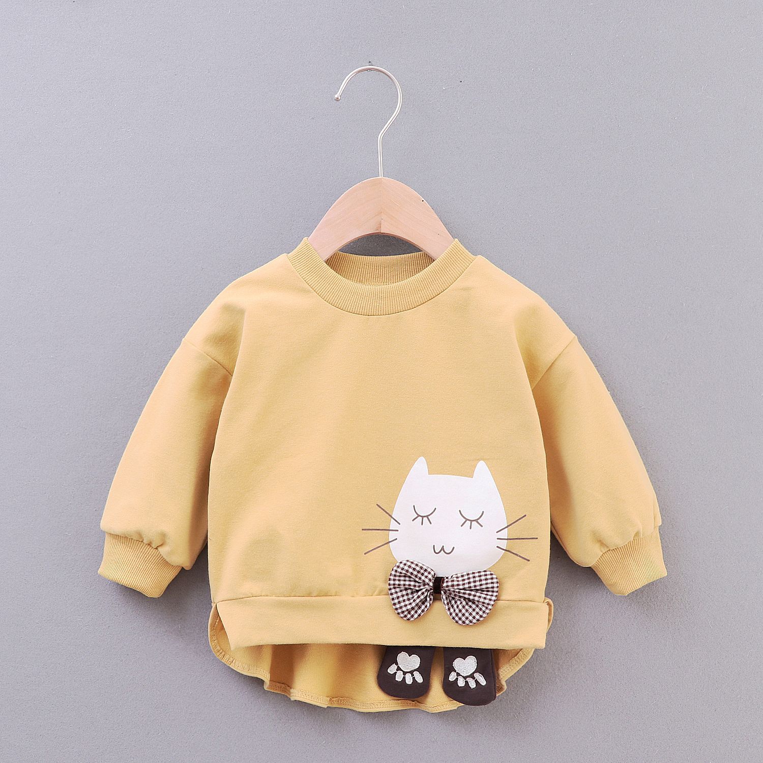 Mise au point automne hiver bébé filles garçons sweats hauts bande dessinée impression à manches longues pull hauts décontractés hauts