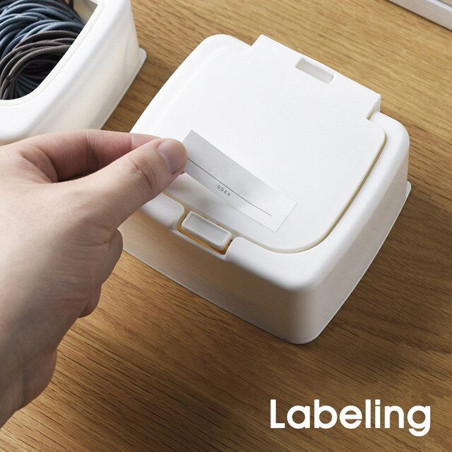 Simple pop-up storage box Small item classification storage box Desktop drawer Fragment cotton swab Superimpose storage: 02