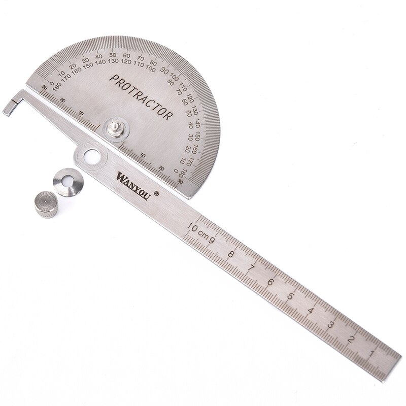 180 degree Protractor Angle Finder Stainless Steel... – Grandado