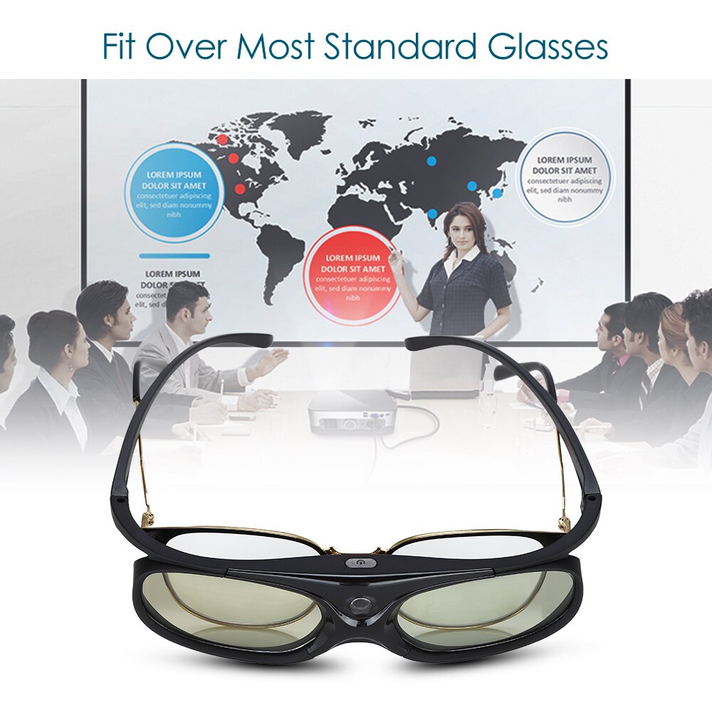 BOBLOV 3D Active Shutter Glass For All DLP Project... – Grandado