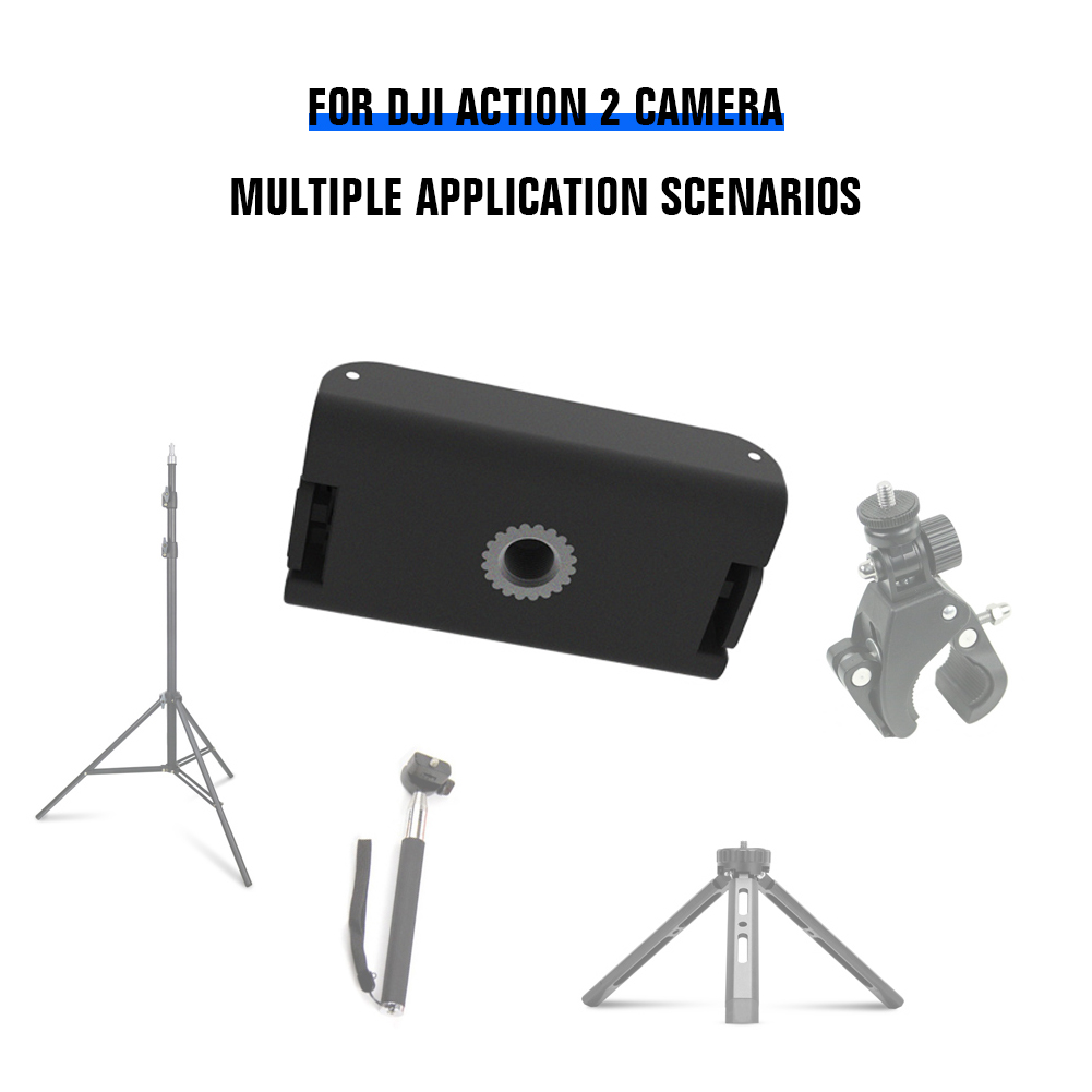 Magnetische adapterhalterung für dji action 2 kamera , 1/4 in -schrauben-stativhalterung, sportkamera- 1/4 -schnittstellen-halterung, silikon