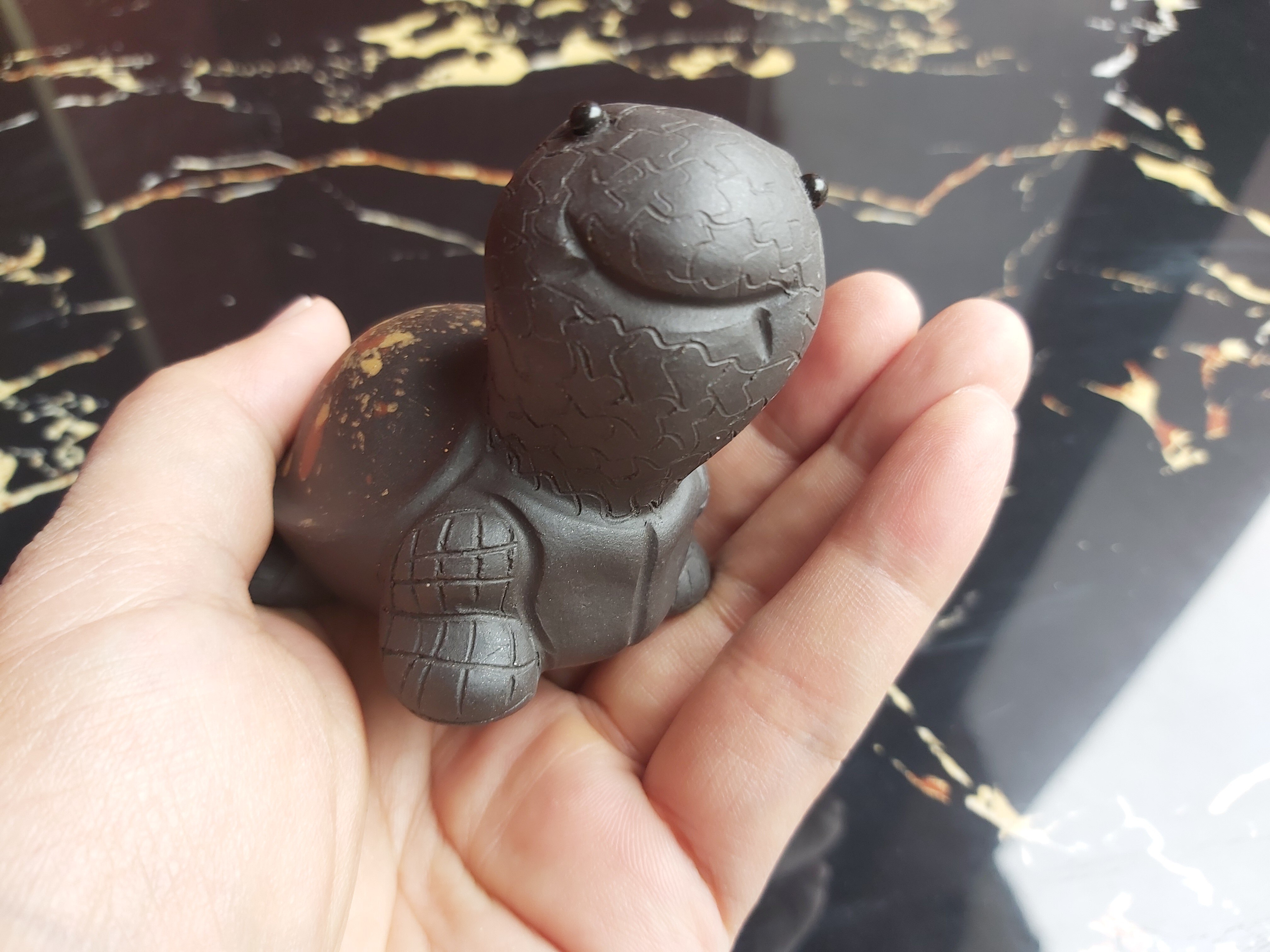 Cute tortoise shell decoration carved carving statues Toy tea pet turtle status sculpture Meditation lovely