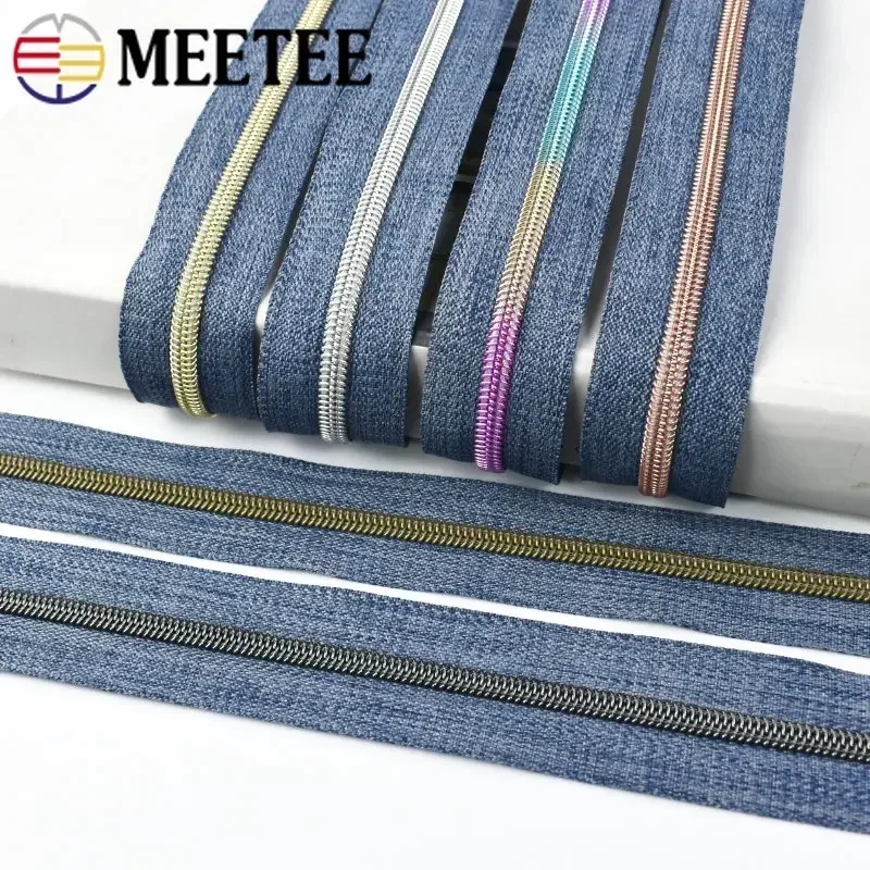5 # Plastik reiß verschlüsse Klebeband von der Meter Kleidungs stück Spule Reiß verschlüsse Nylon Reiß verschluss zum Nähen Kleidung Reiß verschluss Reapirt Kit DIY Rucksack Zubehör