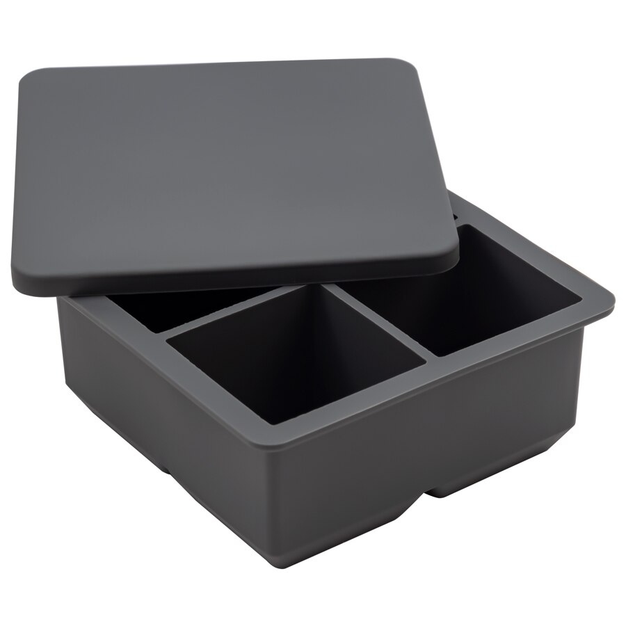 100% Food Grade Silicone Ice Cube Ice Cube Popsicle Mold Cube Maker Shape Easy to Remove Ice Tray Fade Resistant Summer Ice Cbe: 003-dark-grey