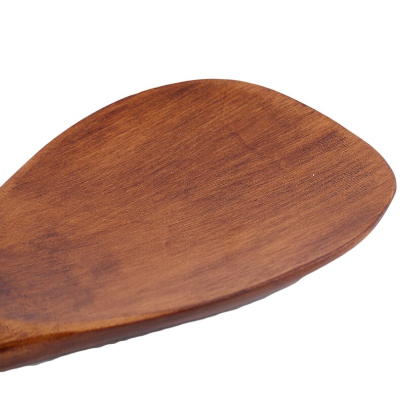 Keukenschep spatel rijstlepel lange houten spatel pannenkoekenschep peddel serveerlepel kookgerei maat 21*7cm