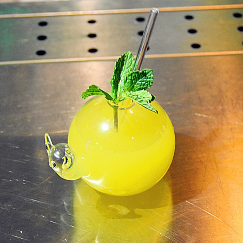 Guldvinsæt netto rødt lys og tyndt snit japansk røget molekylær snegl cocktailglas klar bar glasvarer  lb70308