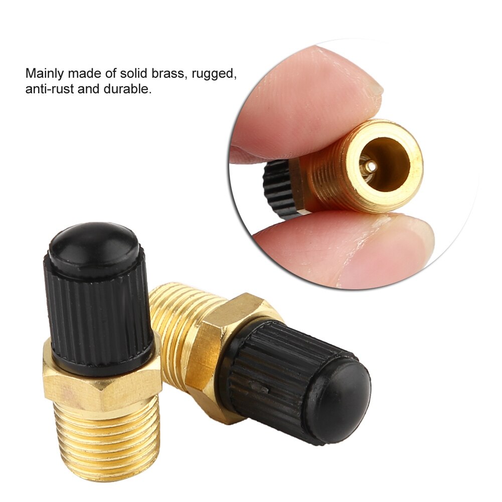 2 Stuks 1/8 "Npt Mpt Messing Luchtcompressor Tank Vulklep Auto Accessoires Air Compressor Relief Valve Druk Release regulator