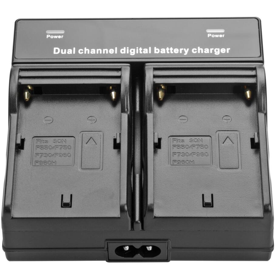 Pour sony NP-F550 NP F570 NP F550 batterie pour Sony CCD-RV200 SC5 TR940 TR917 Caméra CN-160 CN-216 CN-304 YN 300 VL600 LED Vidéo: 1 PC DUAL charger