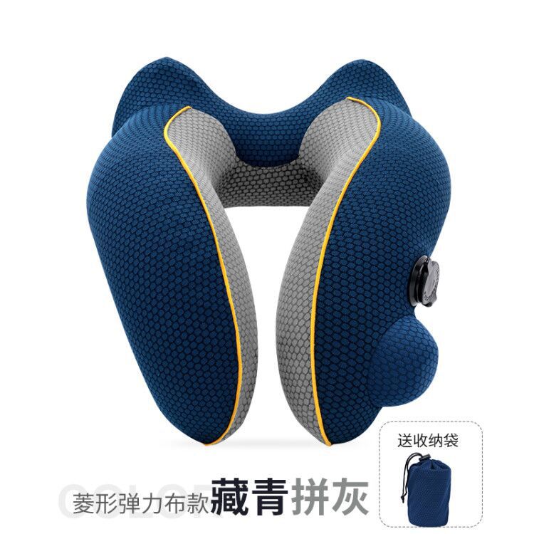 Flugzeug Nacken Kissen Für Schlafen Faltbare Reise Kopfstütze Nacken Bahre Kissen Pads Wohnkultur: Marine A