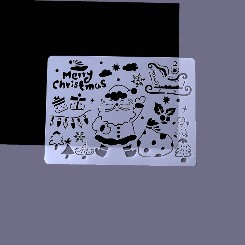 A4 Hollow Painting Stencil Spray/hand Painting Template Pre Tracing Ruler Stencils for DIY Scrapbooking Journal Decoration: No.7