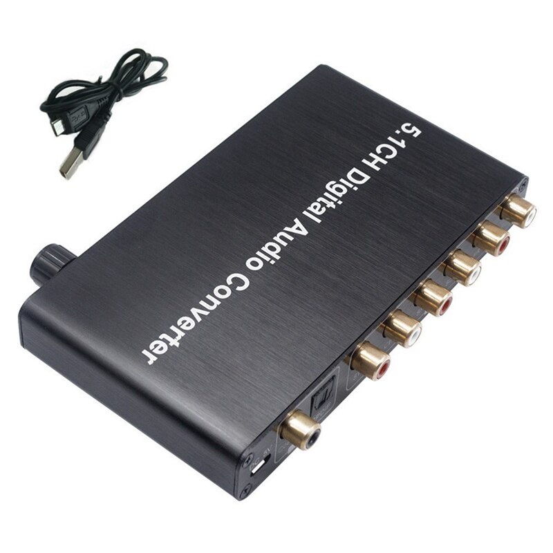 5.1Ch Digitale Audio Converter Dts/AC3 Dolby Decodering Spdif Input 5.1 & Bluetooth 5.0 Zender Ontvanger