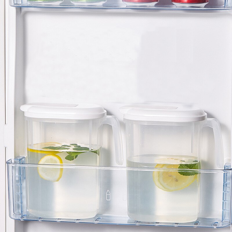 1800ML Large Capacity Kitchen Refrigerator Cold Water Bottle Transparent Plastic Kettle Sealed Container Tea Lemon Juice Jug