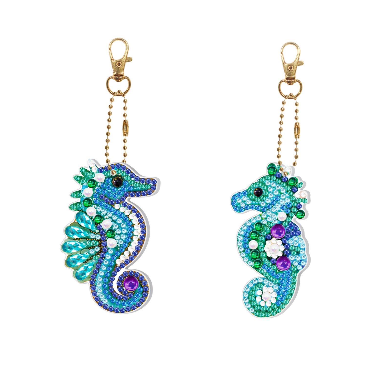 2 Pieces Of 5D Diamond Painting DIY Keychain Double Sided Full Diamond Butterfly Cake Luminous Pendant Bag Accessories Toys: DYSK09